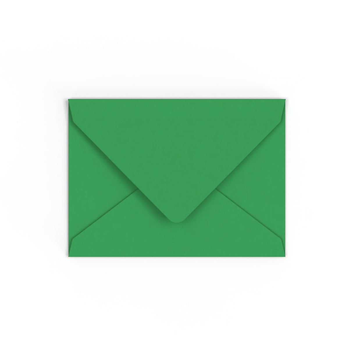 C7 Kelly Green British Made Gummed V-Flap Envelope (82 x 113mm)