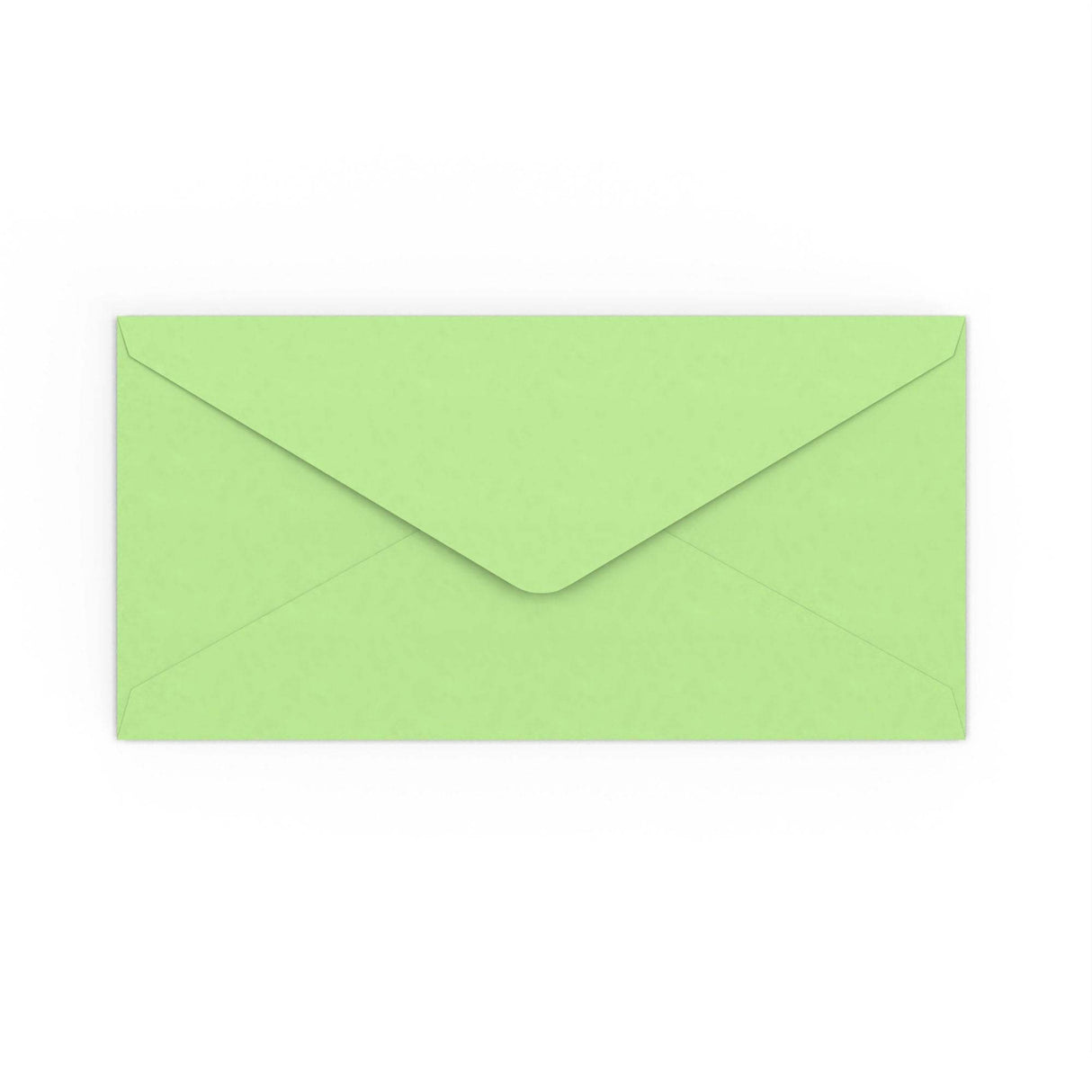 DL Pale Green Gummed V-Flap Envelope (110 x 220mm)