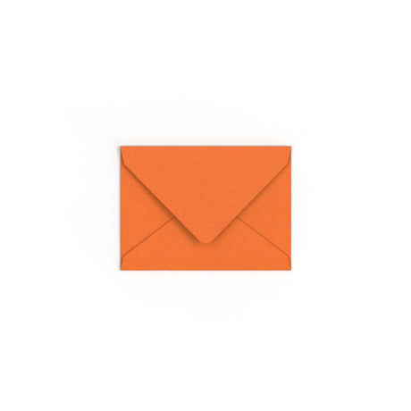 C7 Flame Orange British Made Gummed V-Flap Envelope (82 x 113mm)