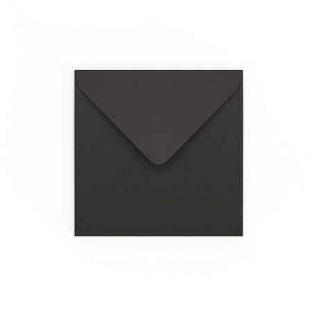 Black Gummed V-Flap Envelope (130 x 130 mm)
