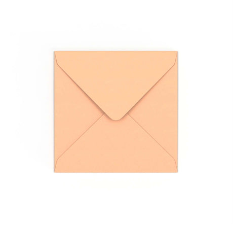 Salmon Pink Gummed V-Flap Envelope (130 x 130mm)