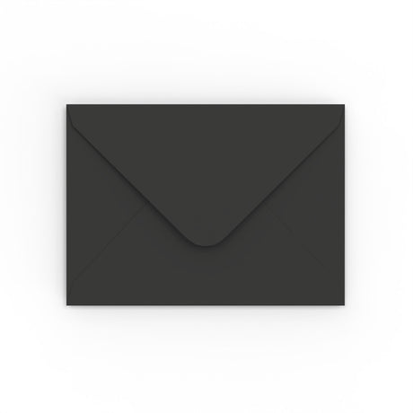 Black Gummed V-Flap Envelope (133 x 184 mm)