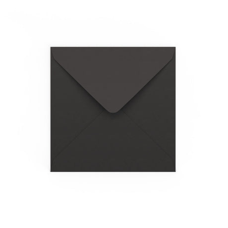 Black Gummed V-Flap Envelope (140 x 140 mm)