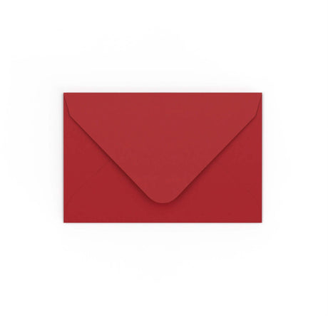 Dark Red Gummed V-Flap Envelope (65 x 94mm)