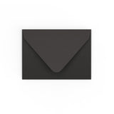 C7 Black Gummed V-Flap Envelope (82 x 113 mm)