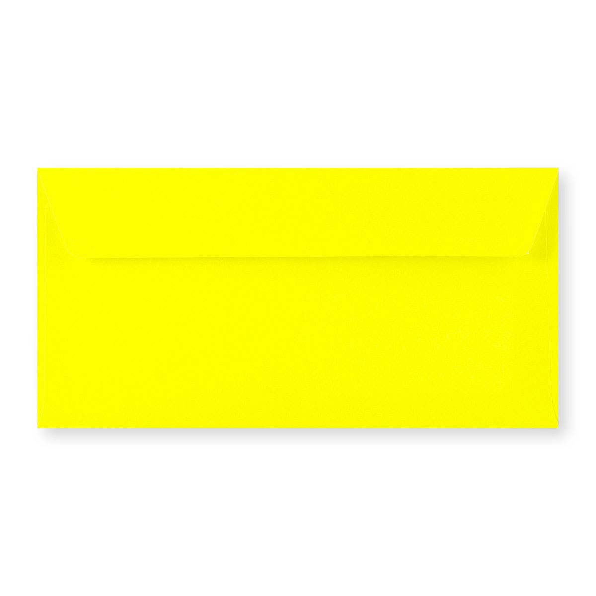 DL Yellow Peel & Seal Neon Envelope (110 x 220mm)