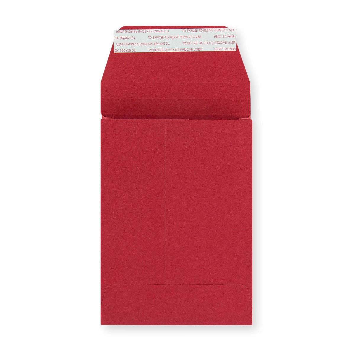 C6 Dark Red Peel & Seal Gusset Envelope (114 x 162 x 25mm)