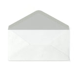 DL White Hammer Gummed V-Flap Envelope (110 x 220mm)