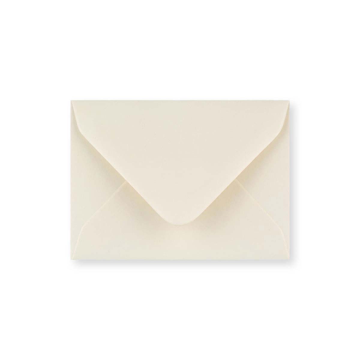 Ivory Wove Gummed V-Flap Greeting Card Envelope (70 x 100mm)