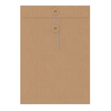 Coloured envelopes with string and washer closure